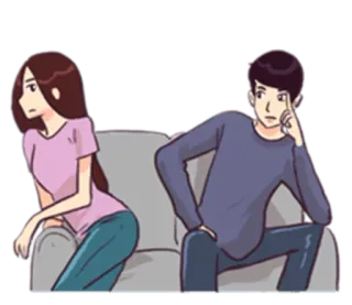 Couple Problem whatsapp stickers