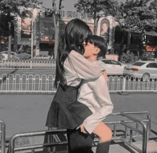 😙 9575d6ca 喜爱, 爱, 情侣, 亲吻, 浪漫 telegram sticker