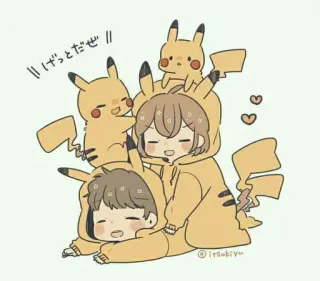 ⚡️ d7d9395f げっとだぜ Anime, Pikachu, Pokémon, Słodkie, Kawaii, Kreskówka, Postać, Fanart telegram sticker