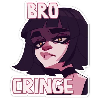 😕 19856289 BRO CRINGE cringe, bro, meme, cartone animato, personaggio telegram sticker