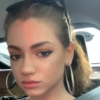 💄 1721d4a7 mujer, retrato, joven adulto, pendientes, femenina, persona telegram sticker