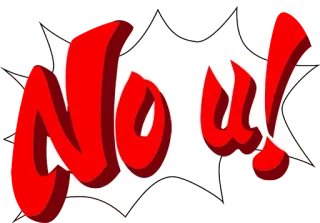 😎 265f5f41 NO U! сам такой, оскорбление, мем, реакция, интернет-сленг telegram sticker