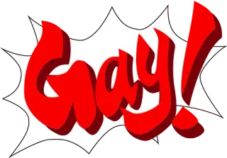 🏳️‍🌈 fae4fd66 Gay! оскорбление, уничижительный, оскорбительный, оскорбление, обзывательство telegram sticker