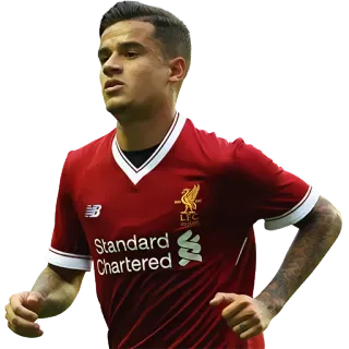 😒 390e3942 Coutinho Standard Chartered サッカー, フットボール, リバプール, スポーツ, 選手 telegram sticker
