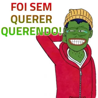 😬 5226d5e9 FOI SEM QUERER QUERENDO! Meme, Frasa, Lucu, Kartun, Karakter, Sarkastik telegram sticker