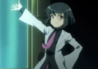 👐 32572c6a Anime, Karakter, Sains, Ilmuwan, Jas lab telegram sticker