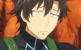 😒 86100a56 Anime, Karakter, Ekspresi, Berkeringat, Khawatir telegram sticker