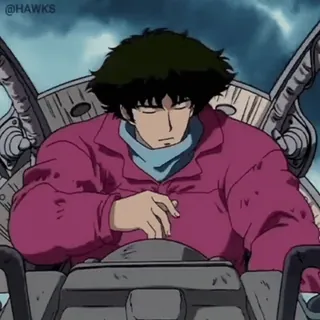 🤦‍♂️ b78523b2 Spike Spiegel Cowboy Bebop Аниме, Ковбой, Бибоп, Космос, Космический корабль telegram sticker