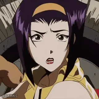 🤨 f1959d8c Faye Valentine Cowboy Bebop Аниме, Фэй Валентайн, Ковбой Бибоп, Космос, Охотник за головами telegram sticker