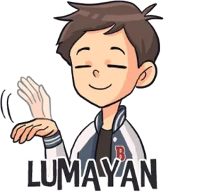 😅 a70c4eed LUMAYAN Мультфильм, Жест, Машет рукой, Анимированный telegram sticker