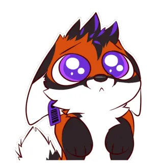 🌈 08302d3c 여우, 귀여운, 애니메이션, 퍼리, 동물, 스티커 telegram sticker