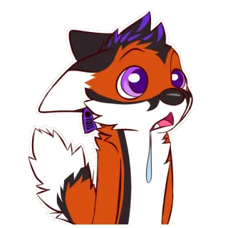 🌈 79eb3ba8 여우, 귀여운, 만화, 퍼리, 스티커 telegram sticker