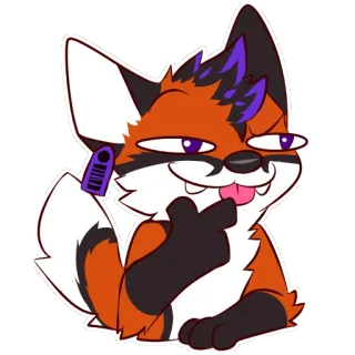 🌈 a00cb394 여우, 얄미운, 퍼리, 만화, 동물 telegram sticker