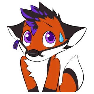 🌈 cddf7466 여우, 동물, 만화, 귀여운, 털 telegram sticker