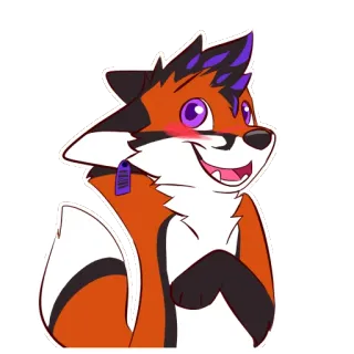 🌈 d1a69ac5 여우, 퍼리, 만화, 동물, 귀여운 telegram sticker