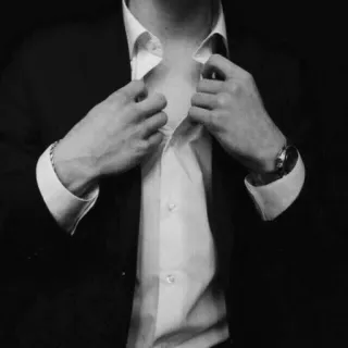 🕳 fe0e2713 男人, 西装, 衬衫, 风格, 时尚 telegram sticker