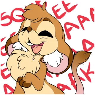 🔈 993f3bdc SQEEEE kreskówka, mysz, słodki, zwierzę, gryzoń, ilustracja telegram sticker