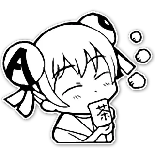 🍵 090efc07 茶 Dibujo animado, Anime, Té, Bebida, Lindo telegram sticker