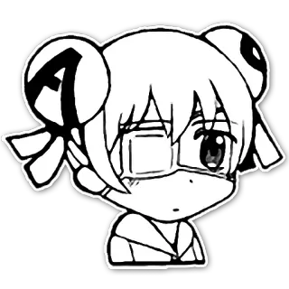 😶 b8cd8552 Anime, Manga, Dibujos animados, Personaje, Pegatina, Lindo telegram sticker