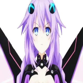😠 da80e149 Neptune Hyperdimension Neptunia Anime, Capelli viola, Personaggio, Hyperdimension Neptunia, Neptune telegram sticker