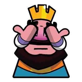 🙈 2d445a41 king, crown, fingers, embarrassed, cartoon, emoji telegram sticker