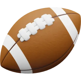 🏈 3be376e4 football, sports, american football, ball telegram sticker