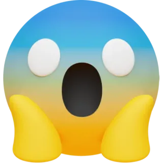 😱 5ab368aa surprise, shock, emoji, amazement, astonishment telegram sticker