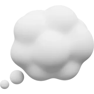 💭 61f5c038 cloud, sky, weather, white, cumulus telegram sticker