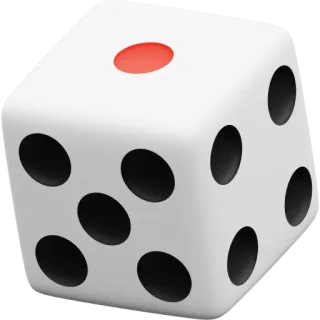 🎲 7e140b3e dice, game, luck, random, chance, cube telegram sticker