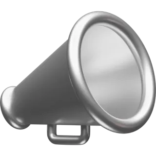 📣 8d0f65f0 megaphone, speaker, loudspeaker, sound, communication telegram sticker