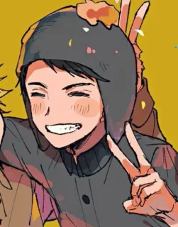 😚 7276ee63 Craig Tucker South Park Cartoon, animiert, Lächeln, Craig, South Park, Figur telegram sticker