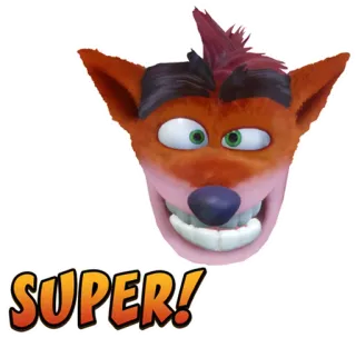 😀 295b8852 SUPER! 卡通, 积极, 感叹, 表情, 超级 telegram sticker