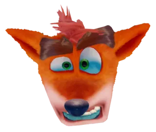 😨 8f3a725a Crash Bandicoot 电子游戏, 角色, 卡通, 古惑狼 telegram sticker