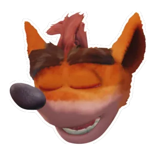 😌 9b4df8a8 Crash Bandicoot 古惑狼, 电子游戏, 角色, 卡通 telegram sticker