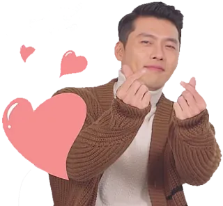 💕 071faac1 coração, amor, coreano, coração com os dedos, ator, homem telegram sticker