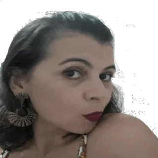 😚 b2501099 wanita, potret, wajah, selfie, orang, anting whatsapp sticker