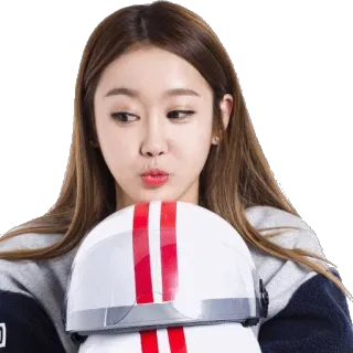 😳 20f43267 donna, casco, persona, asiatica, bellezza whatsapp sticker