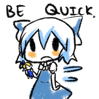 Crayon Cirno whatsapp stickers