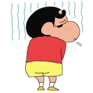 😶 4695c720 Shinchan Crayon Shin-chan Anime, Desenho animado, Triste, Chorando, Mangá, Shin-chan telegram sticker