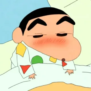 🥵 6da97024 Shin-chan Cartone animato, Anime, Assonnato, Malato, Personaggio, Shinchan telegram sticker