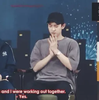 💿 5b4371a1 and I were working out together. telegram sticker