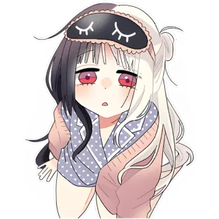 🥺 e1a9d656 Chibi, Anime, Nachtwäsche, Cartoon, Schlafmaske, Süß telegram sticker