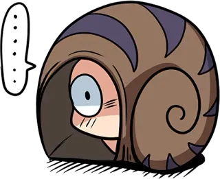 Crazy Snail @stickersb2b whatsapp stickers