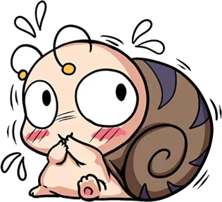🐌 4c9b1970 улитка, мультфильм, милый, аниме telegram sticker