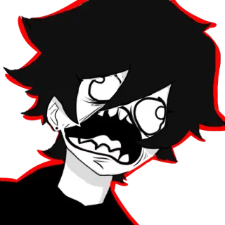 😡 94a51bfc Kartun, Berteriak, Anime, Monster, Horor, Ekspresi, Gila telegram sticker