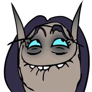 😁 fc6cb4df Hoạt hình, Ác quỷ, Quái vật, Sinh vật, Fantasy telegram sticker