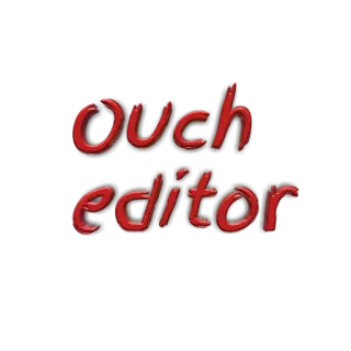🤙 827fbfa0 ouch editor Ahi, Editor, Testo telegram sticker