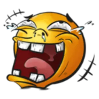 👍 eddd47f6 Emoji, Pianto, Ridere, Meme, Reazione, Espressione telegram sticker