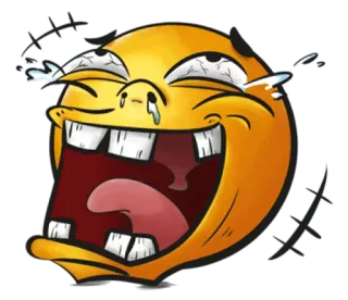 ✨ 148f5403 Emoji, Divertido, Risa, Dibujo animado, Expresión whatsapp sticker