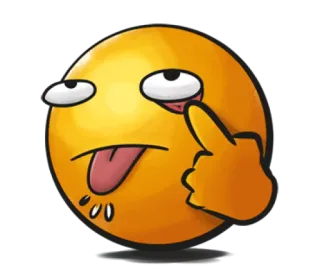 ✨ c81f1b32 emoji, dedo corazón, ofensivo, grosero, humor whatsapp sticker